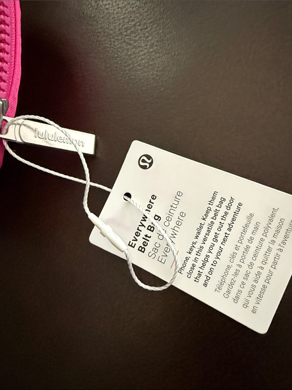 lululemon athletica Hot Pink Everywhere Belt Bag 7.5" x 2"x 5" - Picture 3 of 8